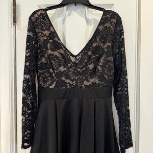 NWOT Black Lace Romper